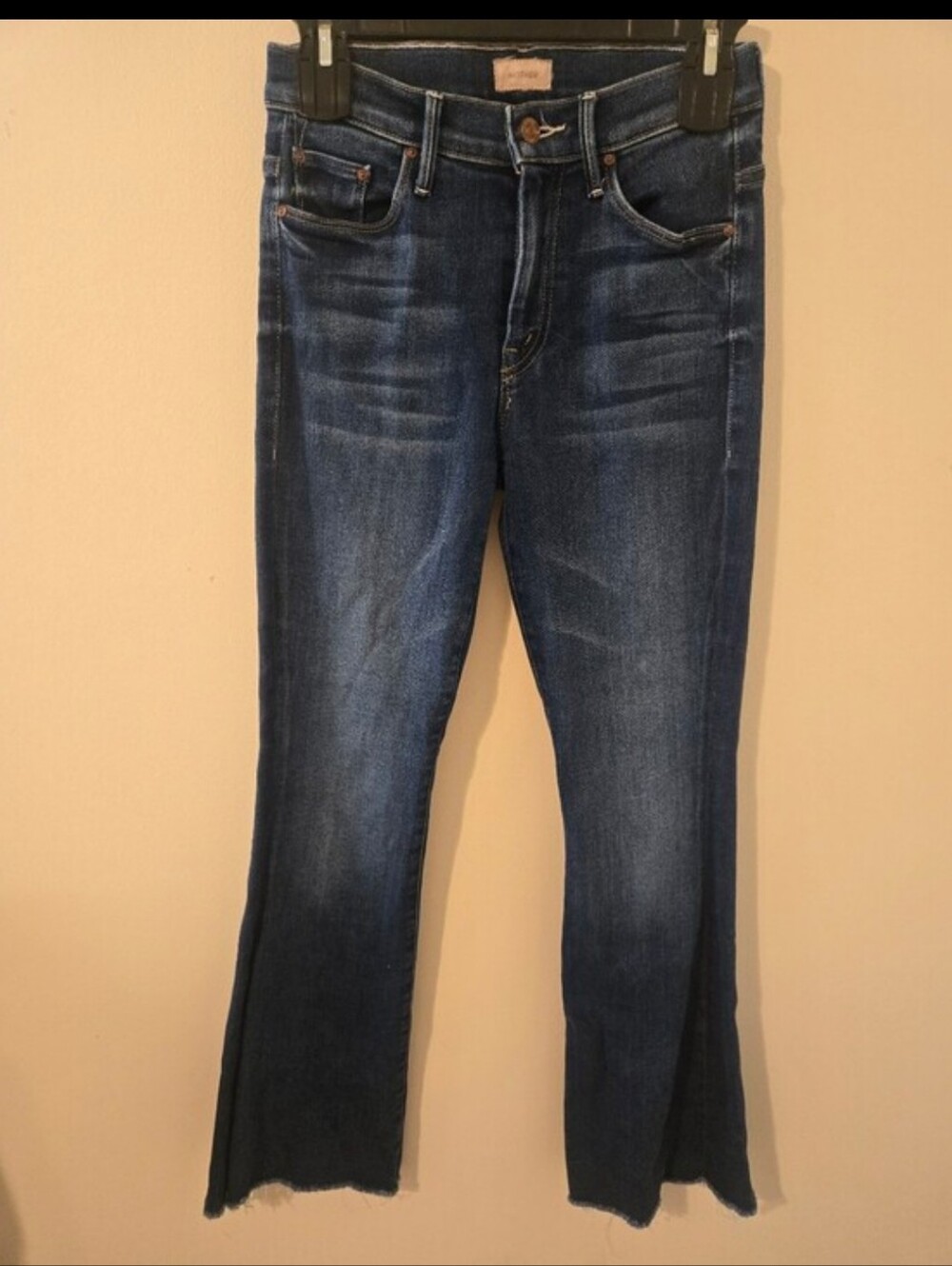 MOTHER The Weekender Fray Jeans Women's 25 Sweet and Sassy Bootcut Raw Hem 30" - Picture 9 of 9